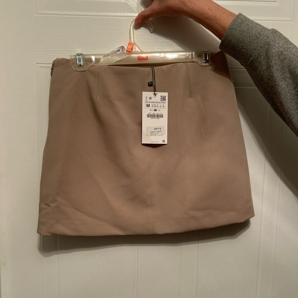 Zara Tan Mini Skirt